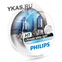 Автолампа Philips 12V   H7    55W  PX26d  Diamond Vision 5000K SQL  Set 2 pcs.